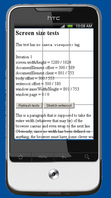 مشاهده صفحه سایت در موبایل هنگام استفاده از تگ meta viewport